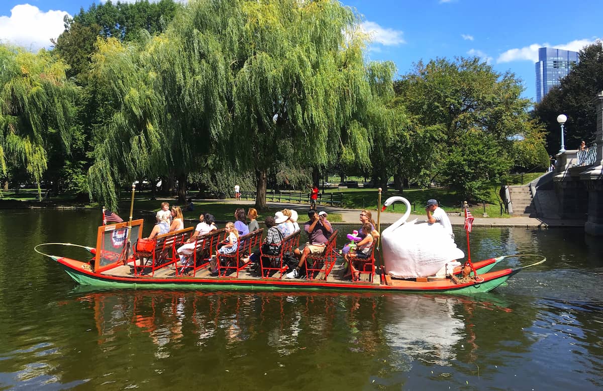 Swan Boats at Boston Public Garden Swan Boats at Boston Public Garden