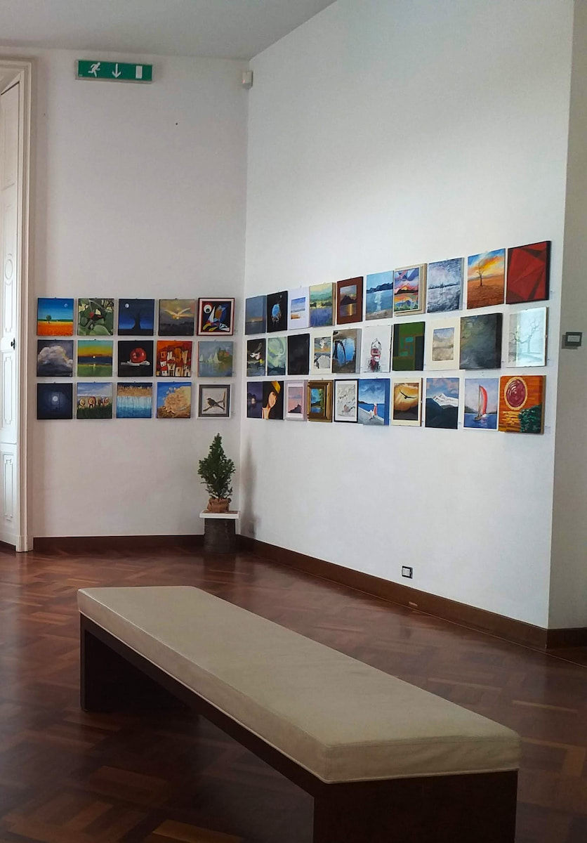 Exhibition of paintings, Villa Giulia