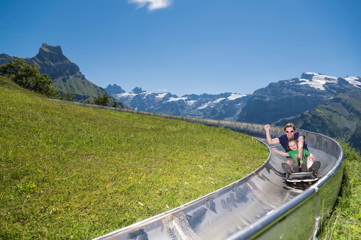 Summer Toboggan run on Brunni, Engelberg