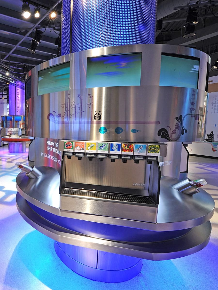 Inside of Atlanta's World of Coca-Cola, Georgia, US Inside of Atlanta's World of Coca-Cola, Georgia, US