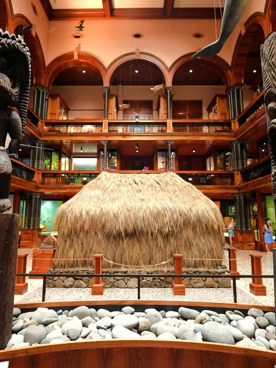 Inside of Bishop Museum, Hawaii Inside of Bishop Museum, Hawaii