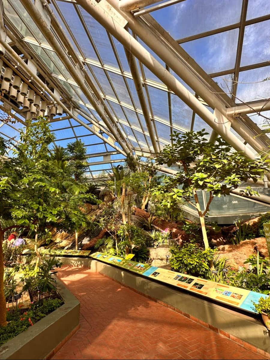 Inside of Brooklyn Botanic Garden, NYC Inside of Brooklyn Botanic Garden, NYC