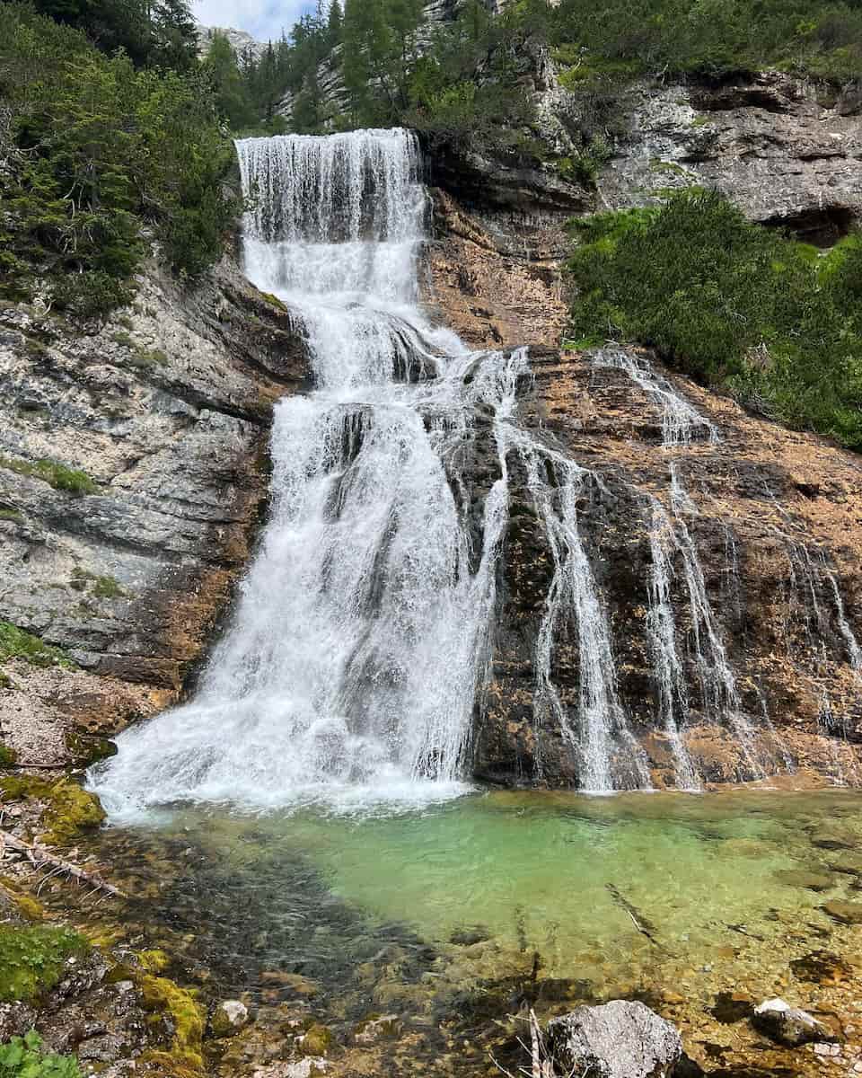 Fanes Waterfalls,  Cortina dāAmpezzo Fanes Waterfalls, Cortina dāAmpezzo
