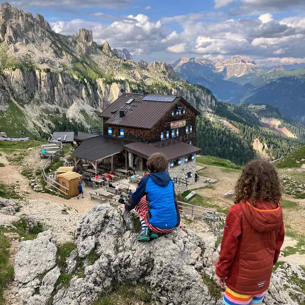 Hiking in the Dolomites, Italy Hiking in the Dolomites, Italy