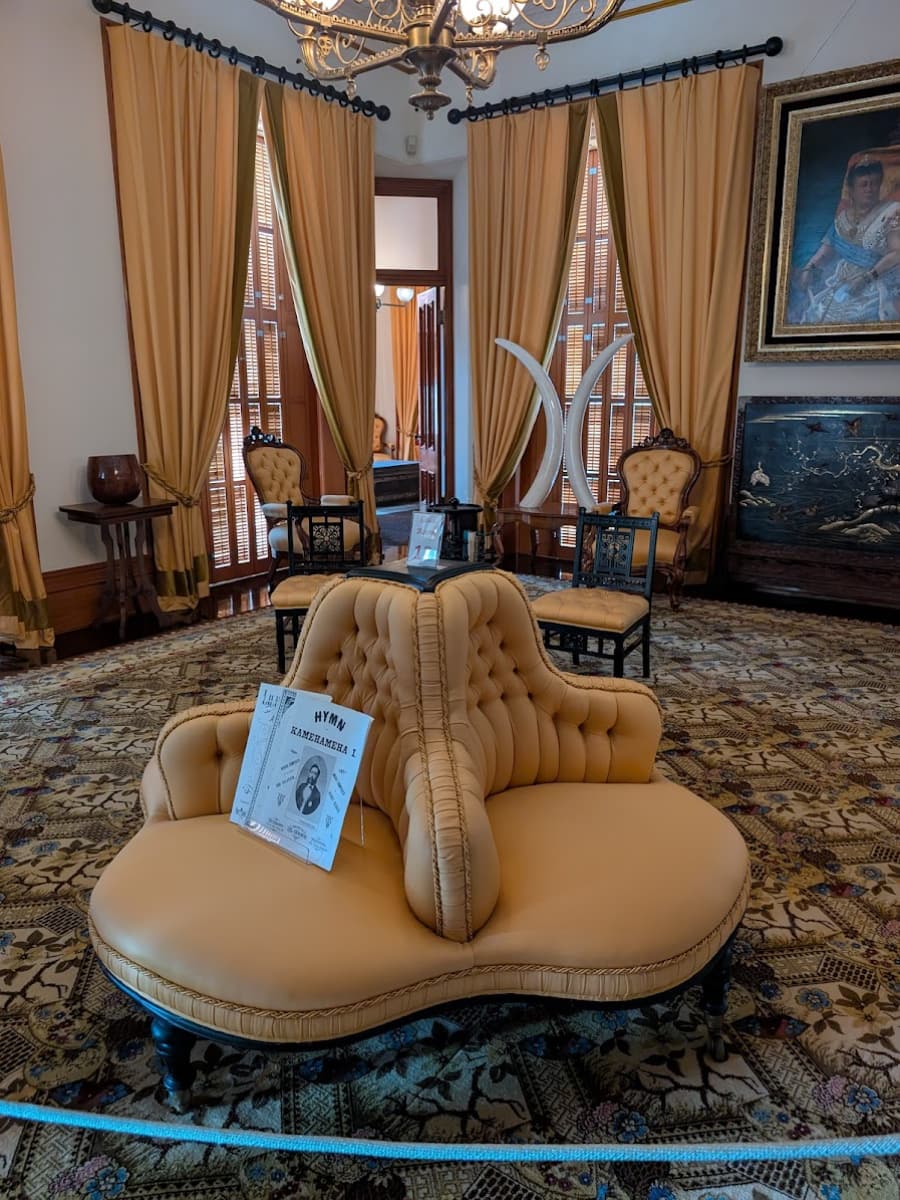 Inside of Iolani Palace, Oahu, Hawaii Inside of Iolani Palace, Oahu, Hawaii