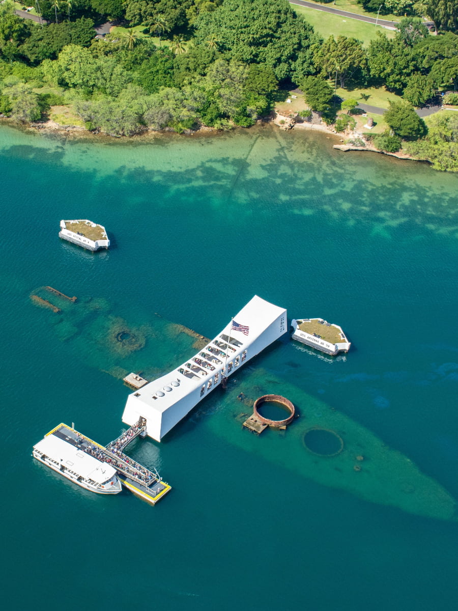 Pearl Harbor and USS Arizona Memorial, Oahu, Hawaii Pearl Harbor and USS Arizona Memorial, Oahu, Hawaii