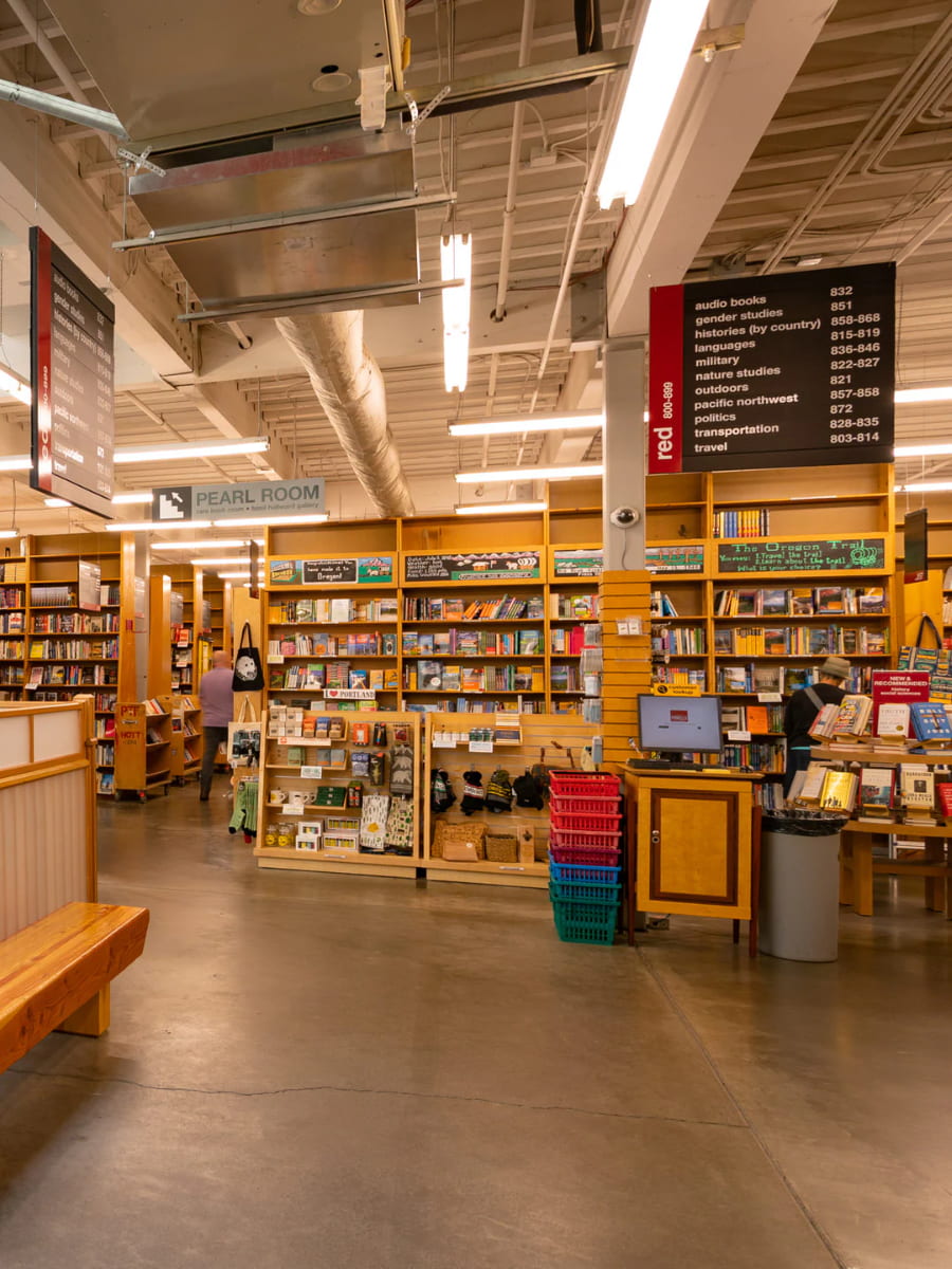 Inside of Powell's City of Books, Portland Inside of Powell's City of Books, Portland