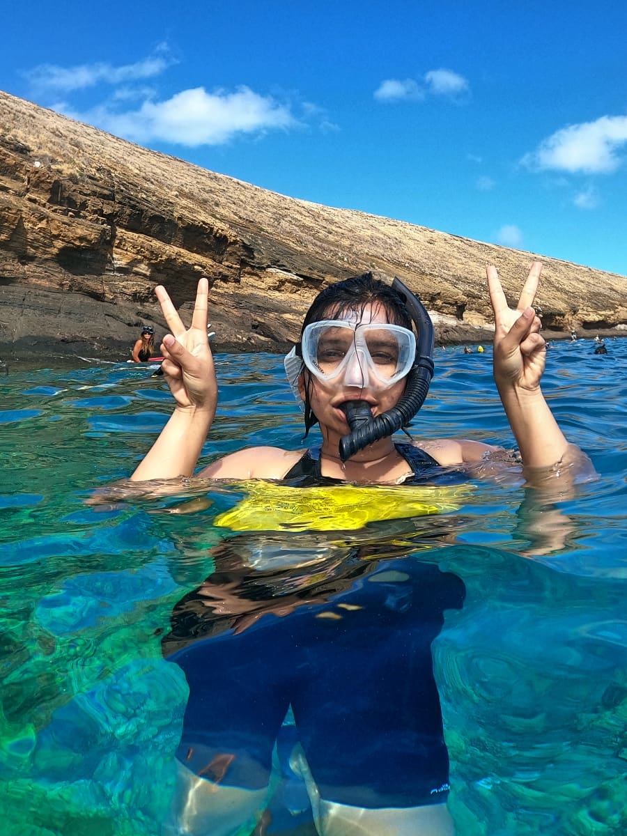 Snorkeling at Molokini Crater, Hawaii Snorkeling at Molokini Crater, Hawaii