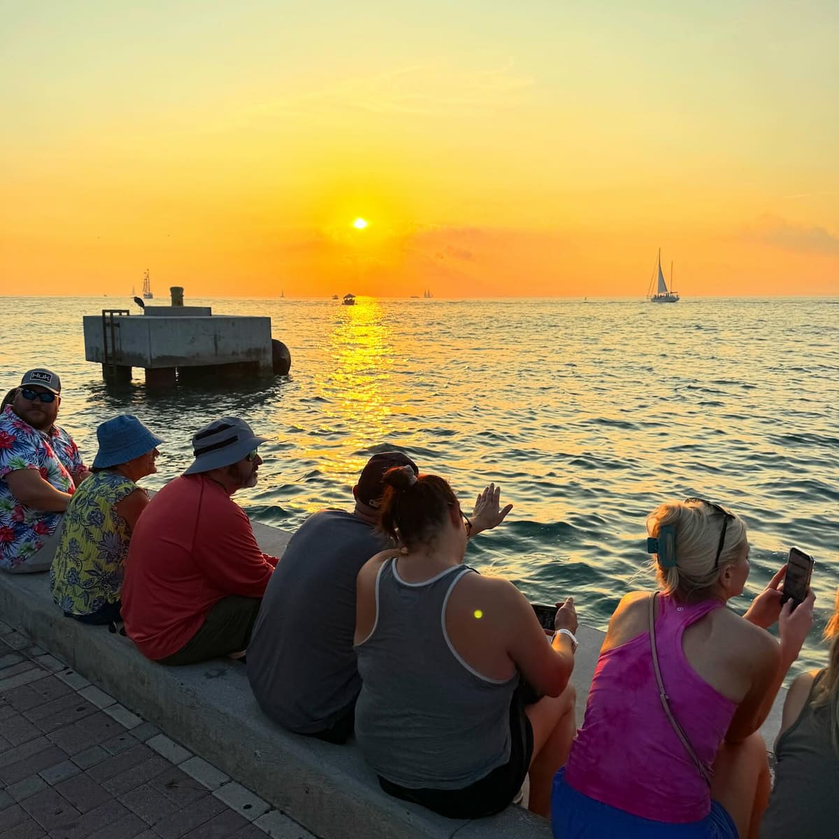 Sunset at Mallory Square, Key West Sunset at Mallory Square, Key West