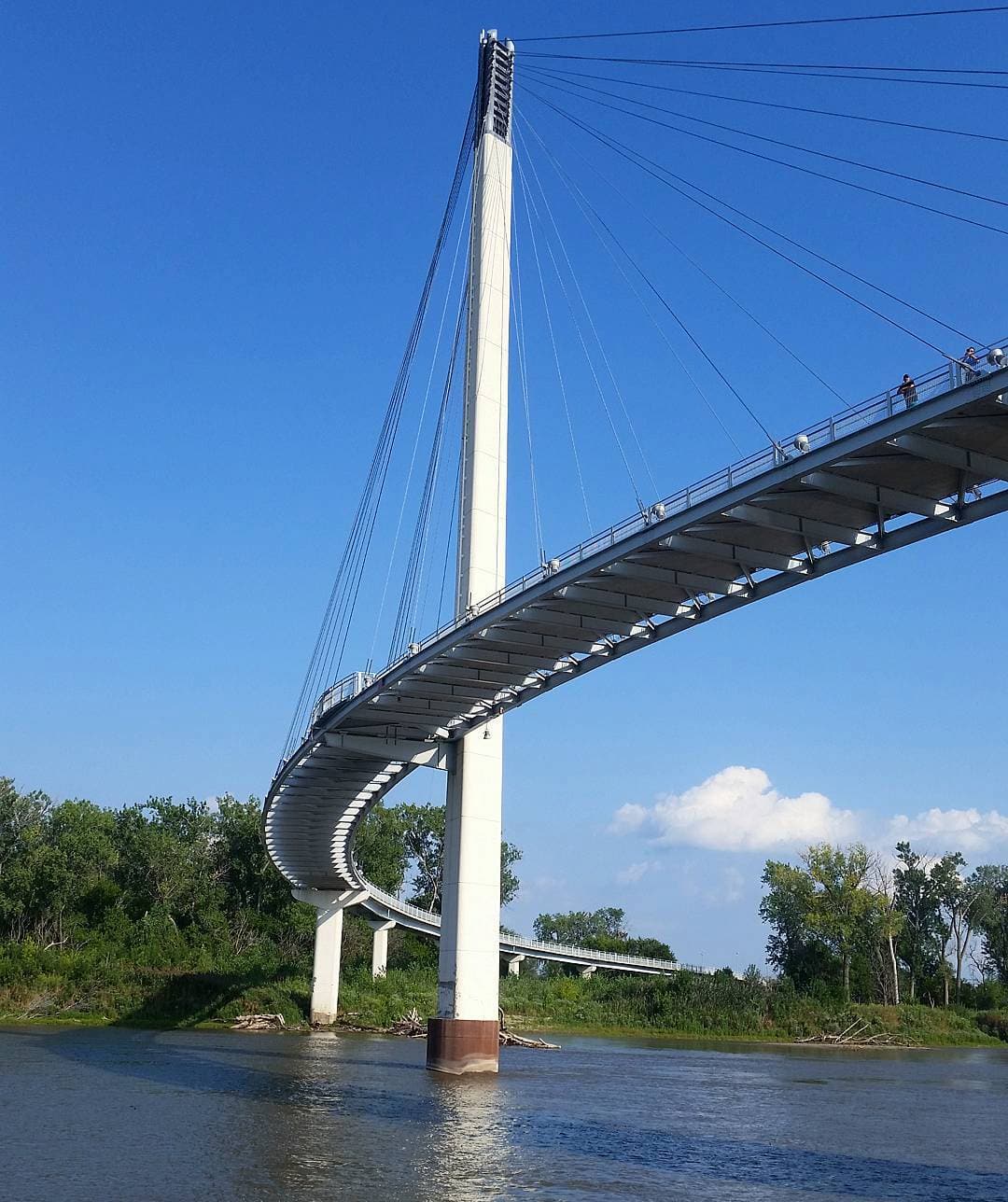 Bob Kerrey Pedestrian Bridge Walking, Omaha Bob Kerrey Pedestrian Bridge Walking, Omaha