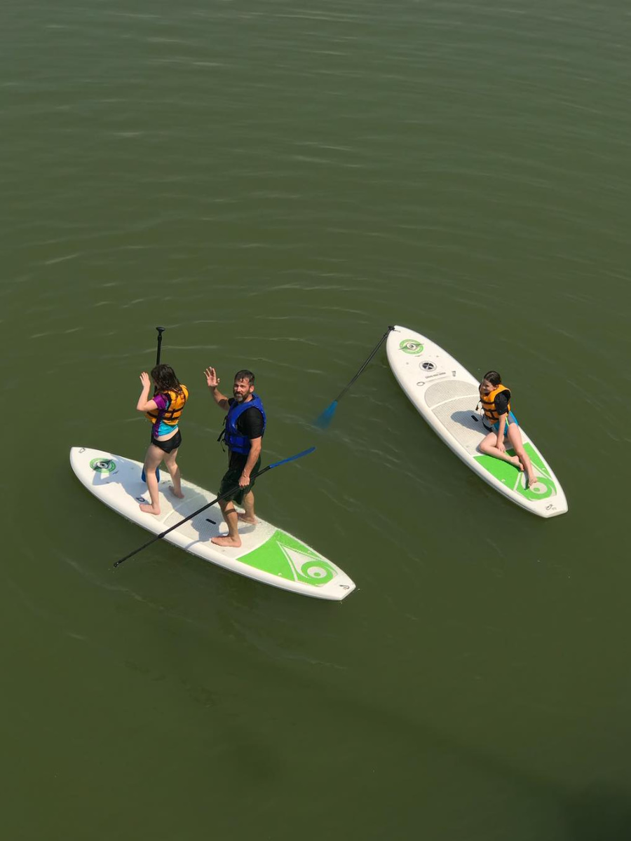 Paddle Boarding on the Brazos River, Waco, TX Paddle Boarding on the Brazos River, Waco, TX