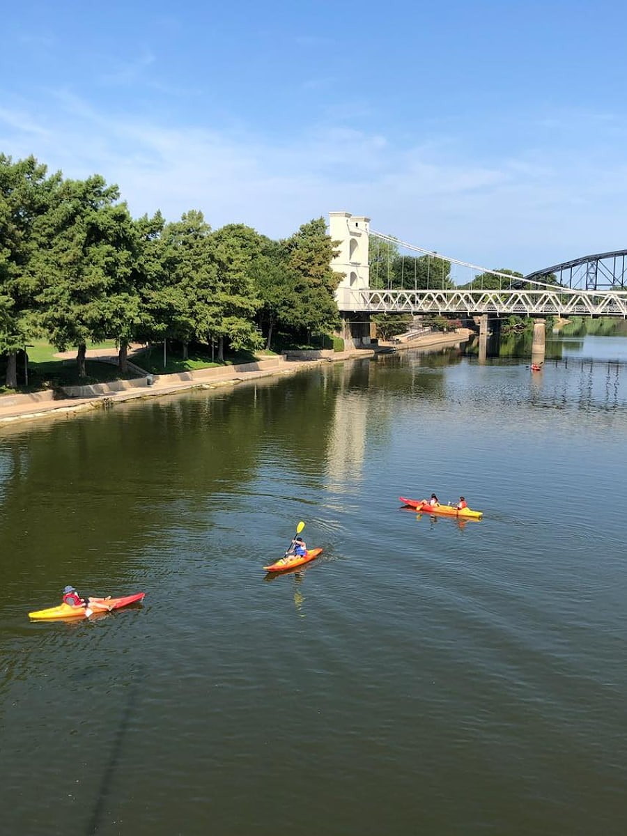 Paddle Boarding on the Brazos River, Waco, TX Paddle Boarding on the Brazos River, Waco, TX