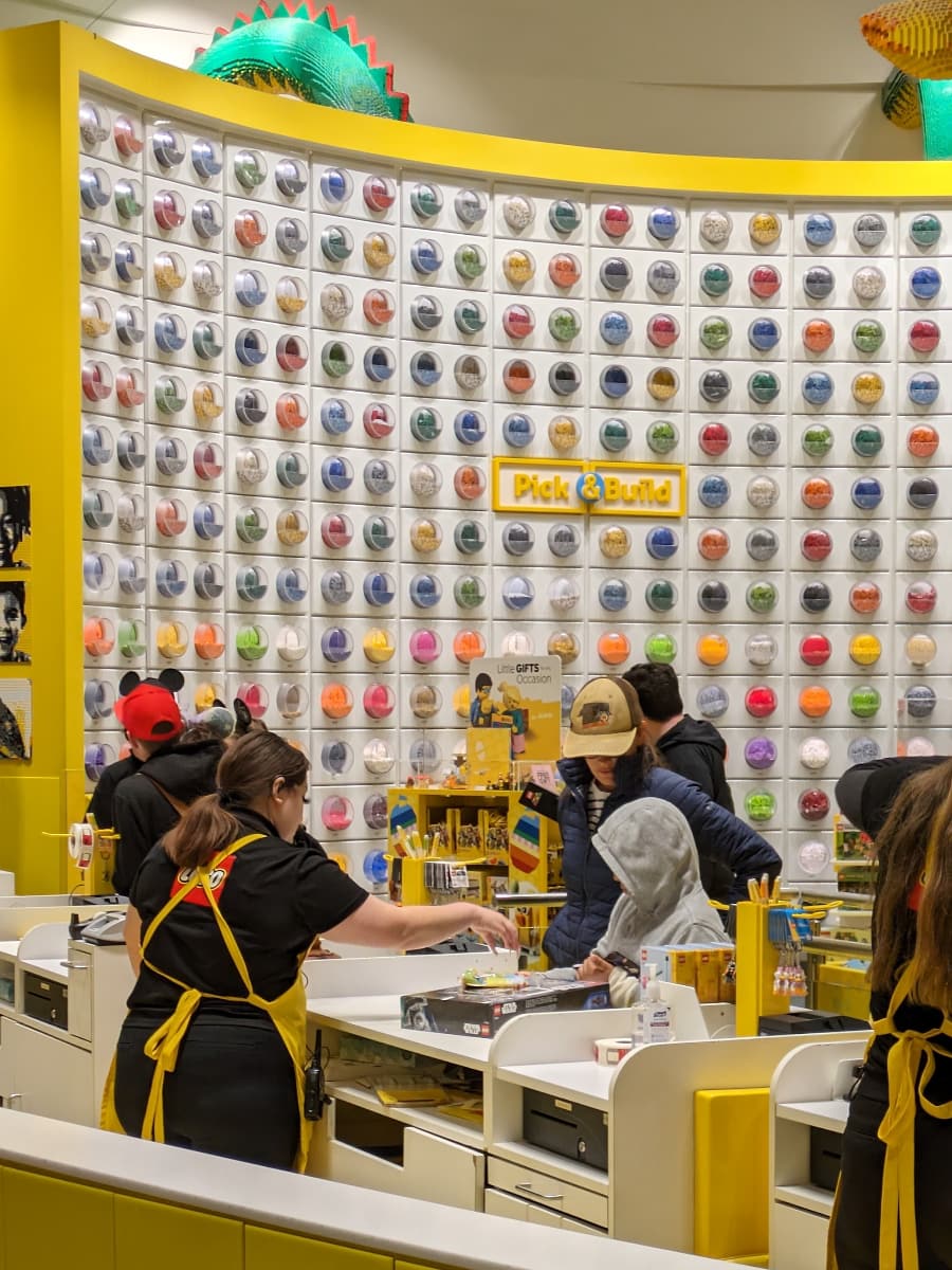 Inside of The LEGO Store, Orange County, California Inside of The LEGO Store, Orange County, California