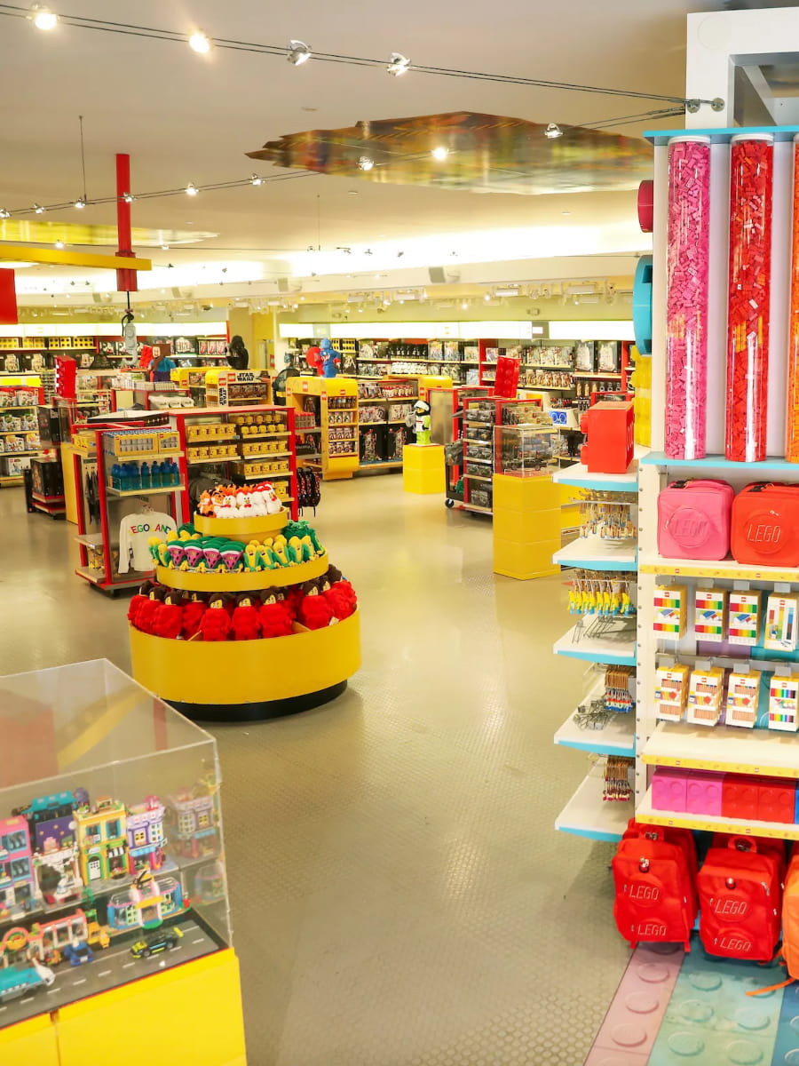 Inside of The LEGO Store, Orange County, California Inside of The LEGO Store, Orange County, California