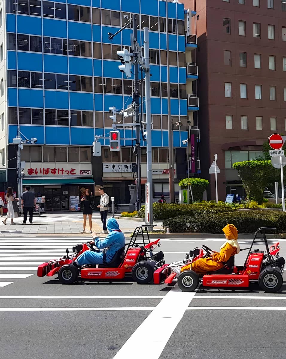 Nighttime Go Kart Ride in Tokyo, Japan Nighttime Go Kart Ride in Tokyo, Japan