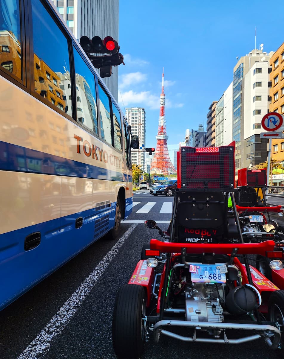 Nighttime Go Kart Ride in Tokyo, Japan Nighttime Go Kart Ride in Tokyo, Japan